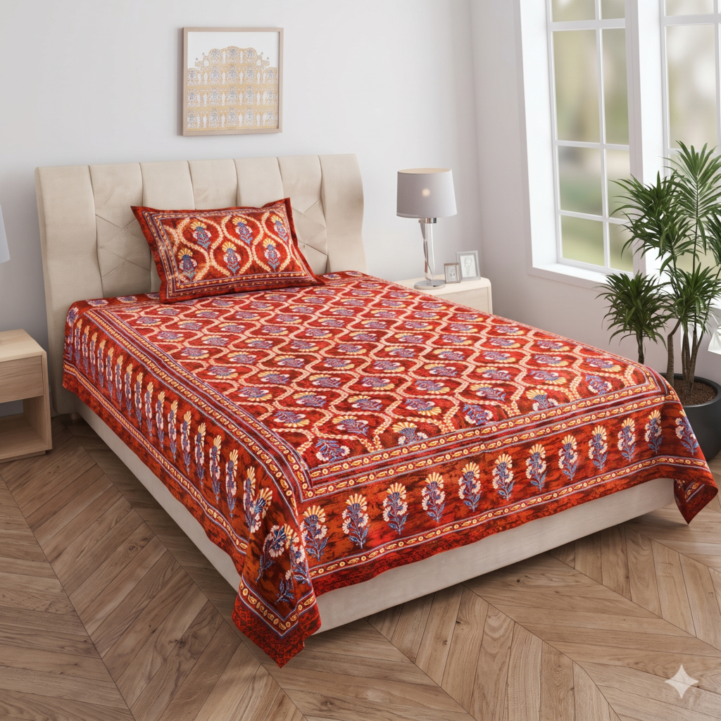 Fizza Single Bedsheet Design 02